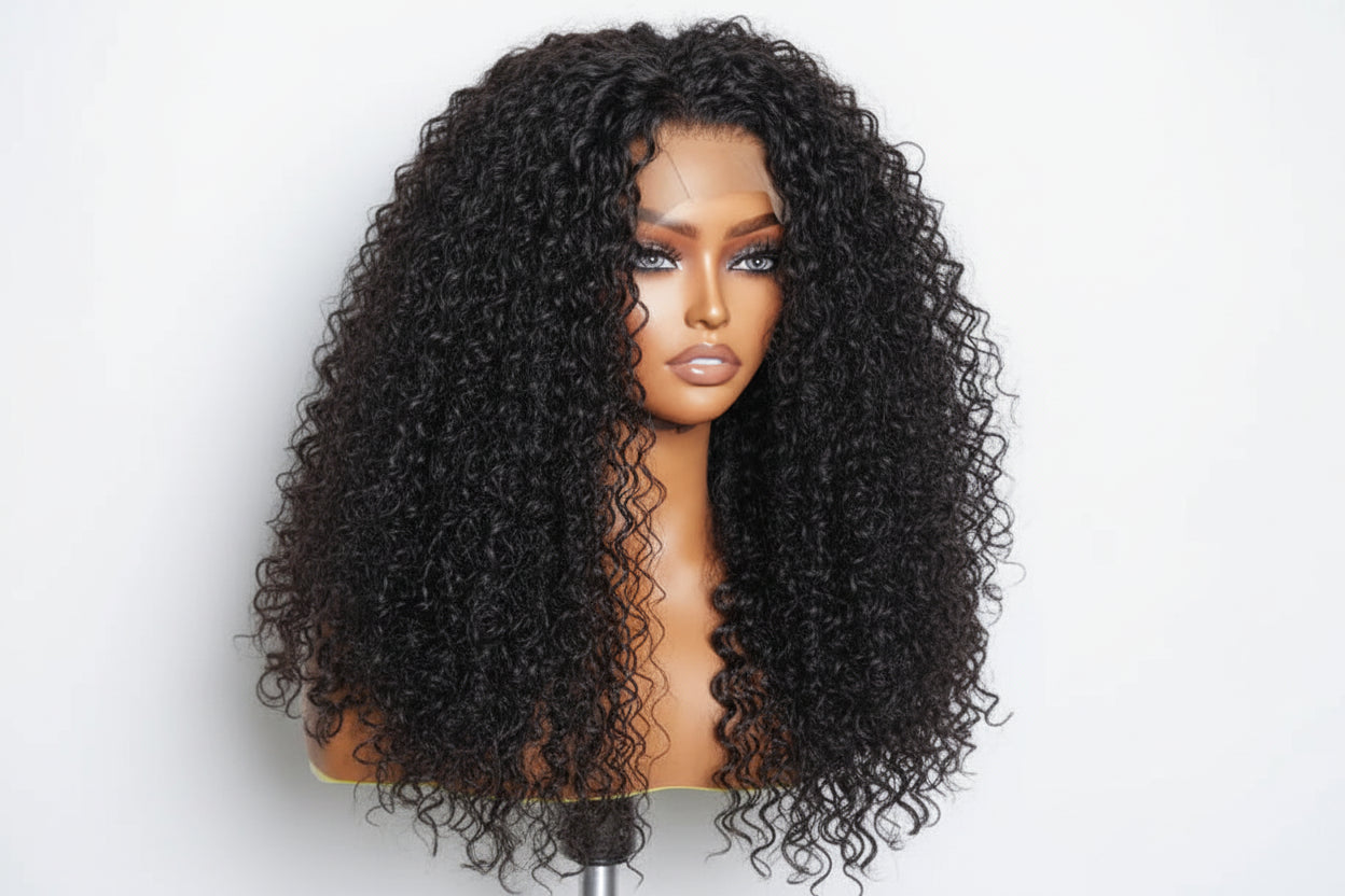 30inch 13x6 Glueless HD Lace Wig| Pre-bleached Water Wave, 200% Density