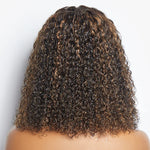 Load image into Gallery viewer, 14 inch 5&quot;x5&quot; Closure Lace Wig Kinky Curly Brazilian Human Virgin Hair 150% Density
