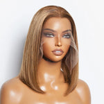 Load image into Gallery viewer, 12 Inches 13&quot;x4&quot; #P4/27 Straight Bob Lace Frontal Wig-100% Human Hair
