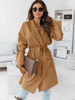 Load image into Gallery viewer, Tie Waist Long Sleeve Outerwear - The PM Edit

