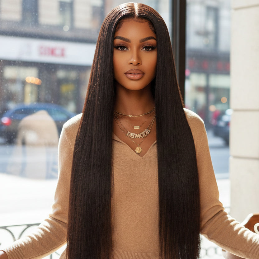 200% Density 13x4 Full Frontal HD Lace Wig Straight | 100% Human Hair