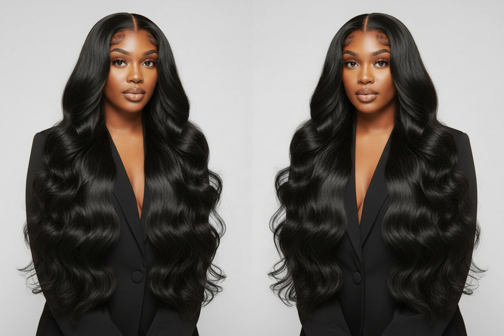 200% Density 13x4 Full Frontal Lace Wig Body Wave, 100% Human Hair, 200% Density