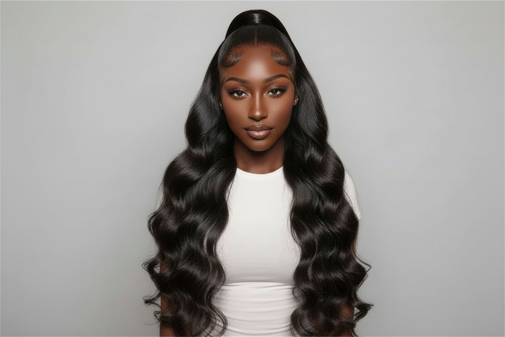 200% Density 13x4 Full Frontal Lace Wig Body Wave, 100% Human Hair, 200% Density