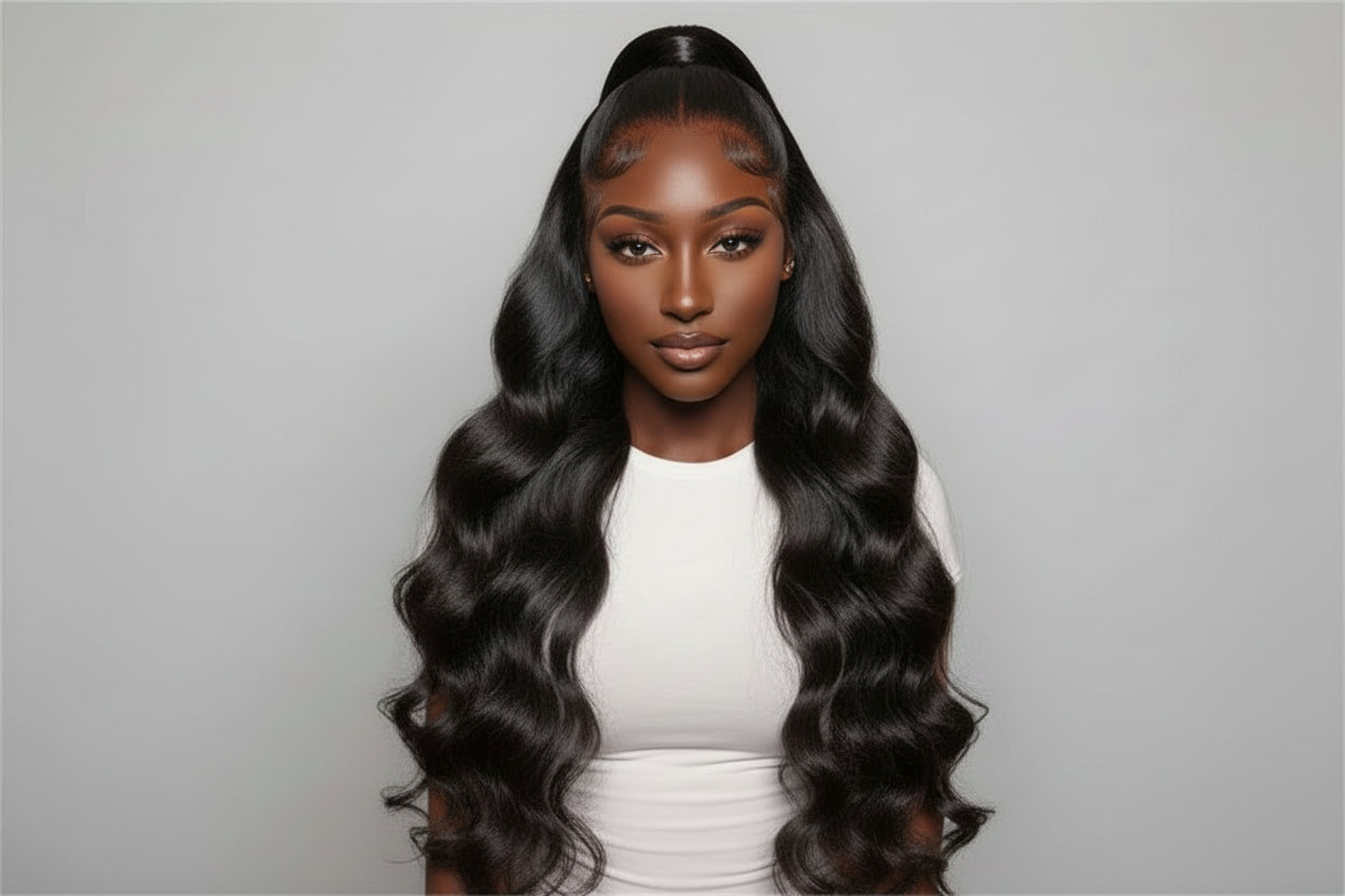 200% Density 13x4 Full Frontal Lace Wig Body Wave, 100% Human Hair, 200% Density