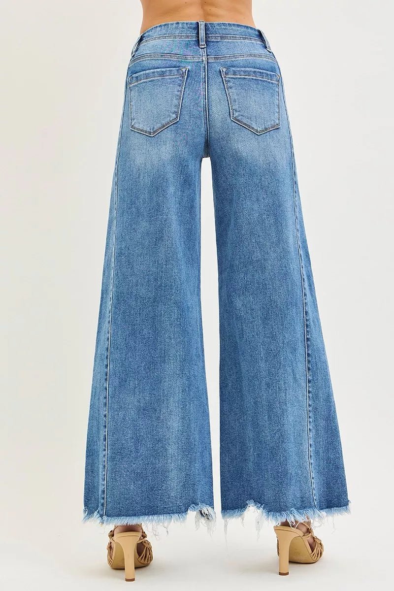 High Rise Ankle Wide Jeans - The PM Edit