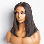 Load image into Gallery viewer, 5x5 Glueless Lace Closure Bob Wig 150% Density Straight
