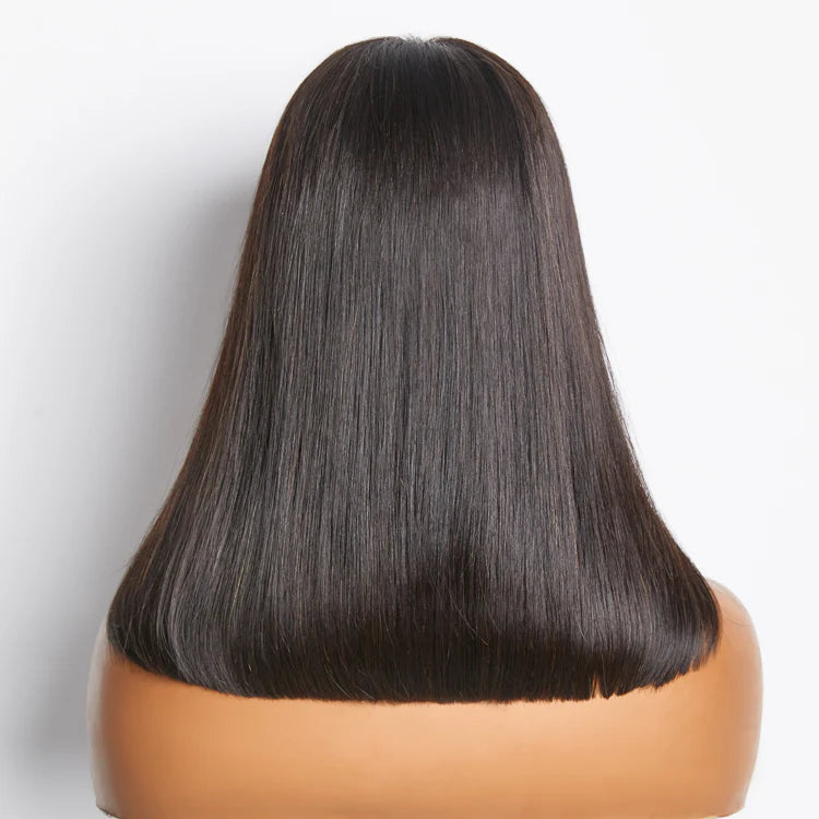 5x5 Glueless Lace Closure Bob Wig 180% Density Straight