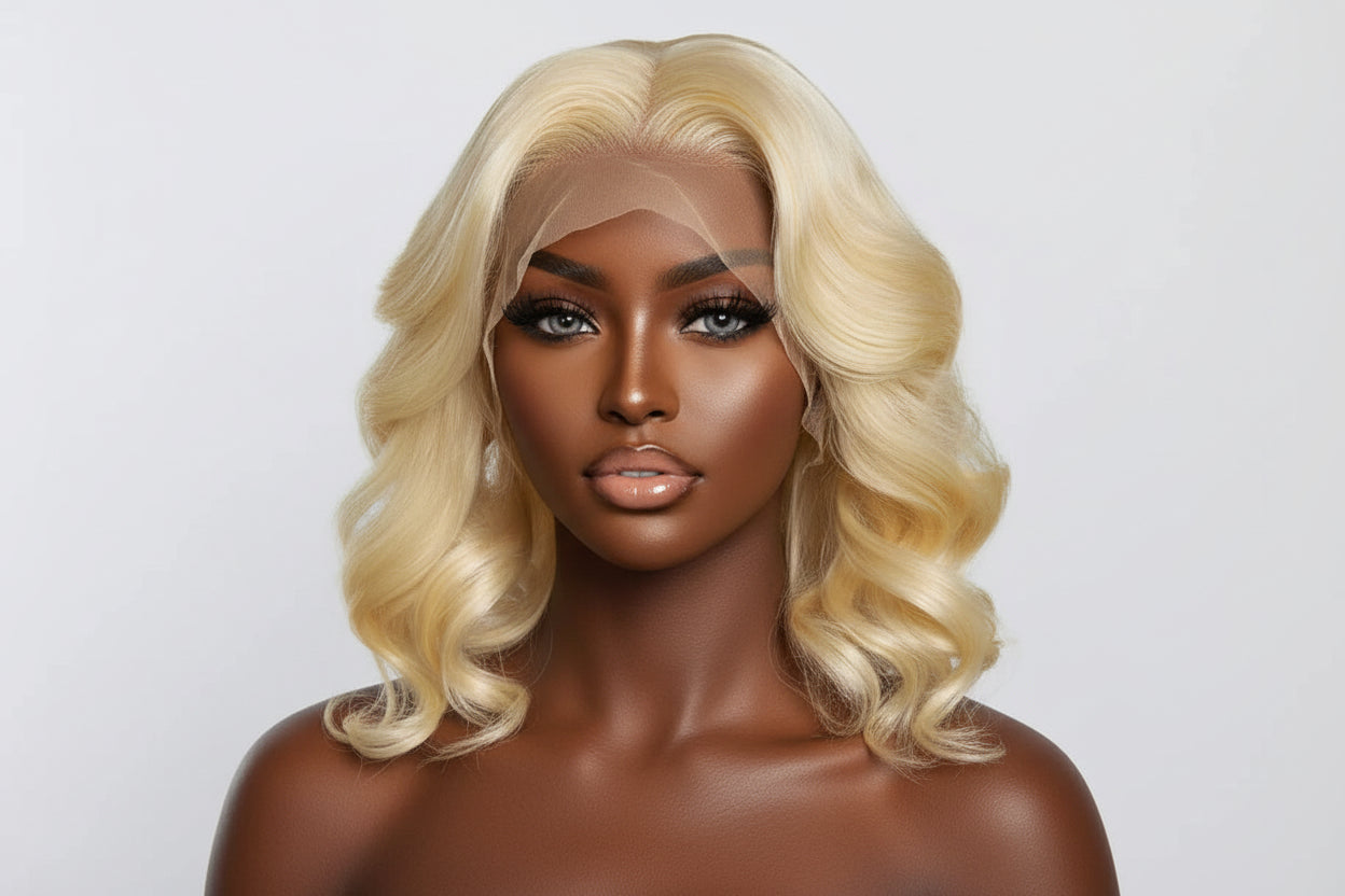 613 13x4 Pre-Plucked Lace Front Body Wave Bob Wig |180% Density| 100% Human Hair