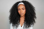 Load image into Gallery viewer, #1B Natural Black Burmese Curly Half Wig 180% Density
