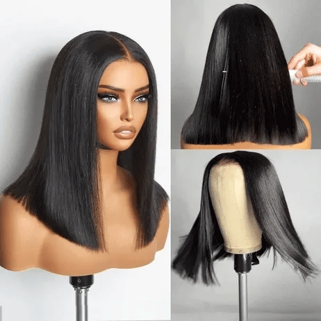 13x4 HD Lace Front Short Bob Wig 180% Density | 100% Human Hair