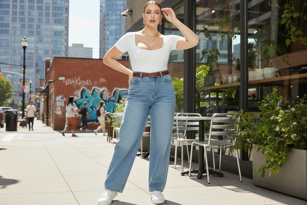 Square Neck Short Sleeve Bodysuit