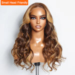 Load image into Gallery viewer, 24″ P4/27 Body-Wave 5×5 Glueless Lace Closure Wig – 100% Human Hair
