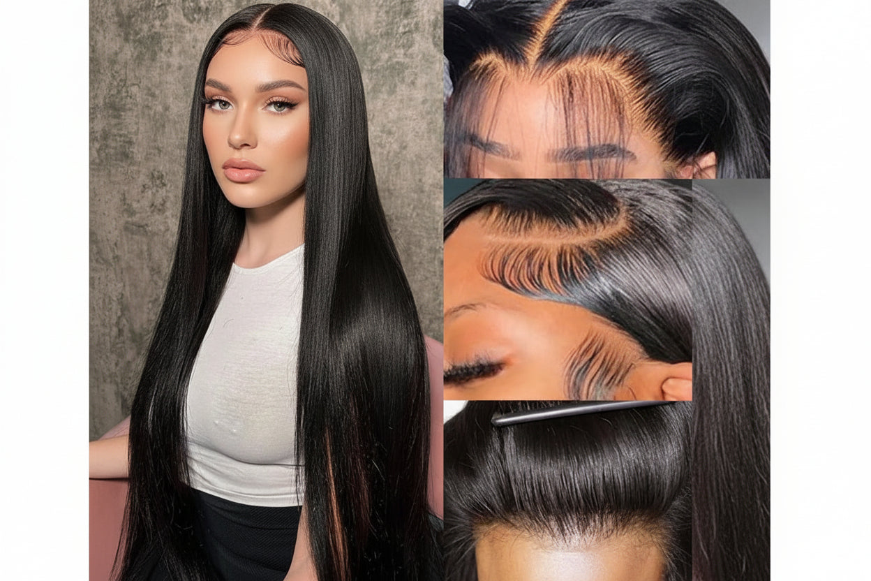 200% Density 13x4 Full Frontal HD Lace Wig Straight | 100% Human Hair