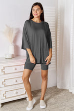 Load image into Gallery viewer, Three-Quarter Sleeve Top and Shorts Set
