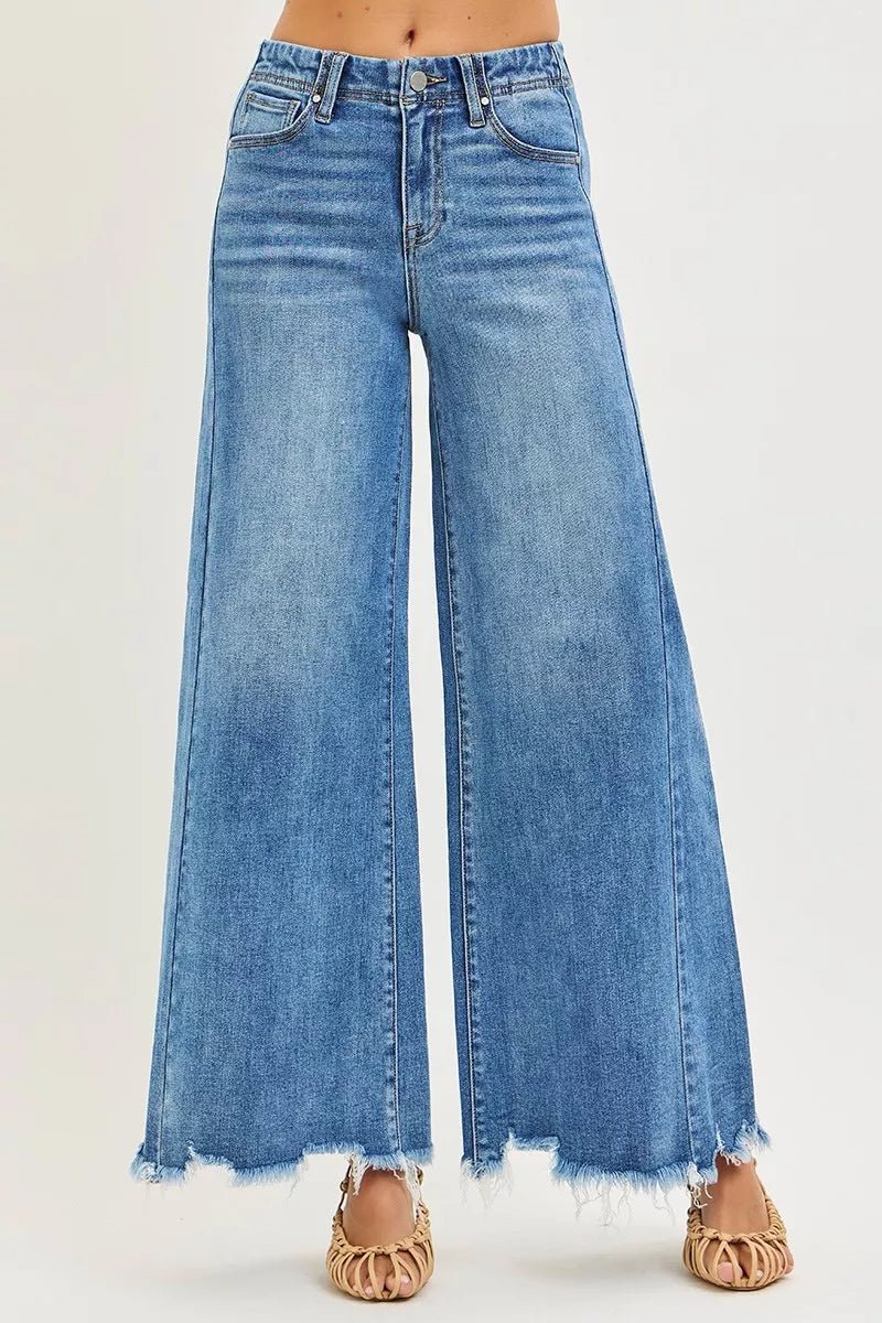 High Rise Ankle Wide Jeans - The PM Edit