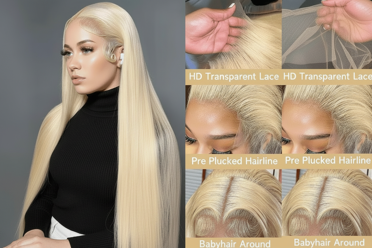 13x6 613 Straight HD Lace Front Wig 180% Density– Sleek, Natural, and Undetectable