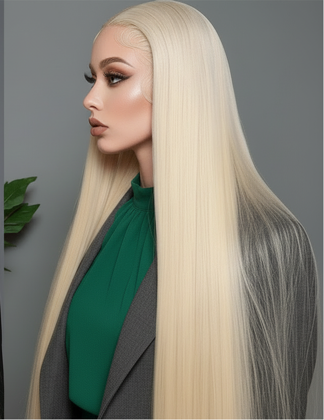 13x6 613 Straight HD Lace Front Wig 180% Density– Sleek, Natural, and Undetectable