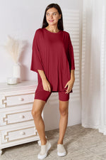 Load image into Gallery viewer, Three-Quarter Sleeve Top and Shorts Set
