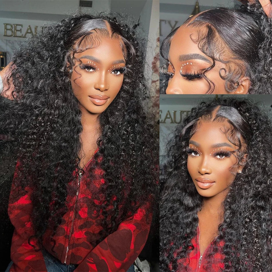 Curly Deep Wave Lace Frontal Wig