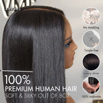 Load image into Gallery viewer, 13x4 HD Lace Front Short Bob Wig 180% Density | 100% Human Hair

