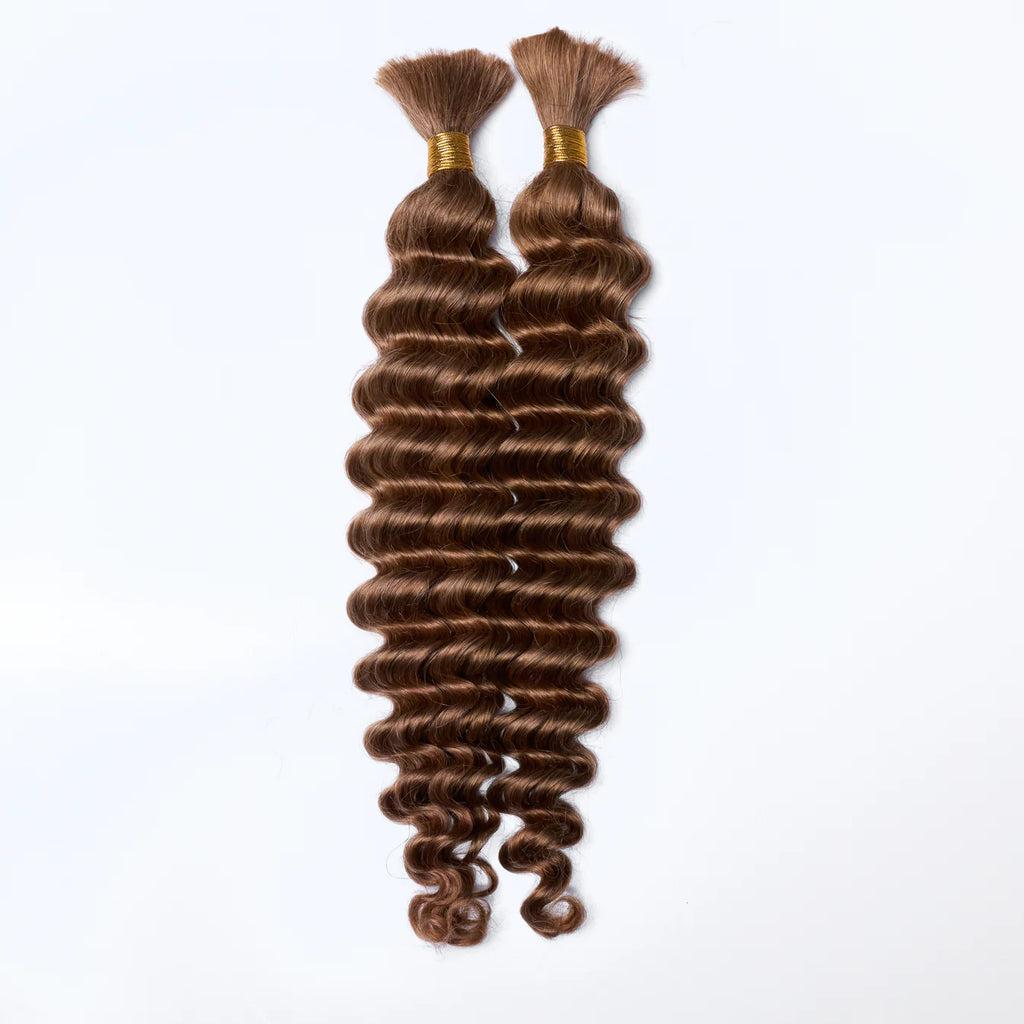 20inch Deep Wave Bulk Hair For Braiding #30 Color