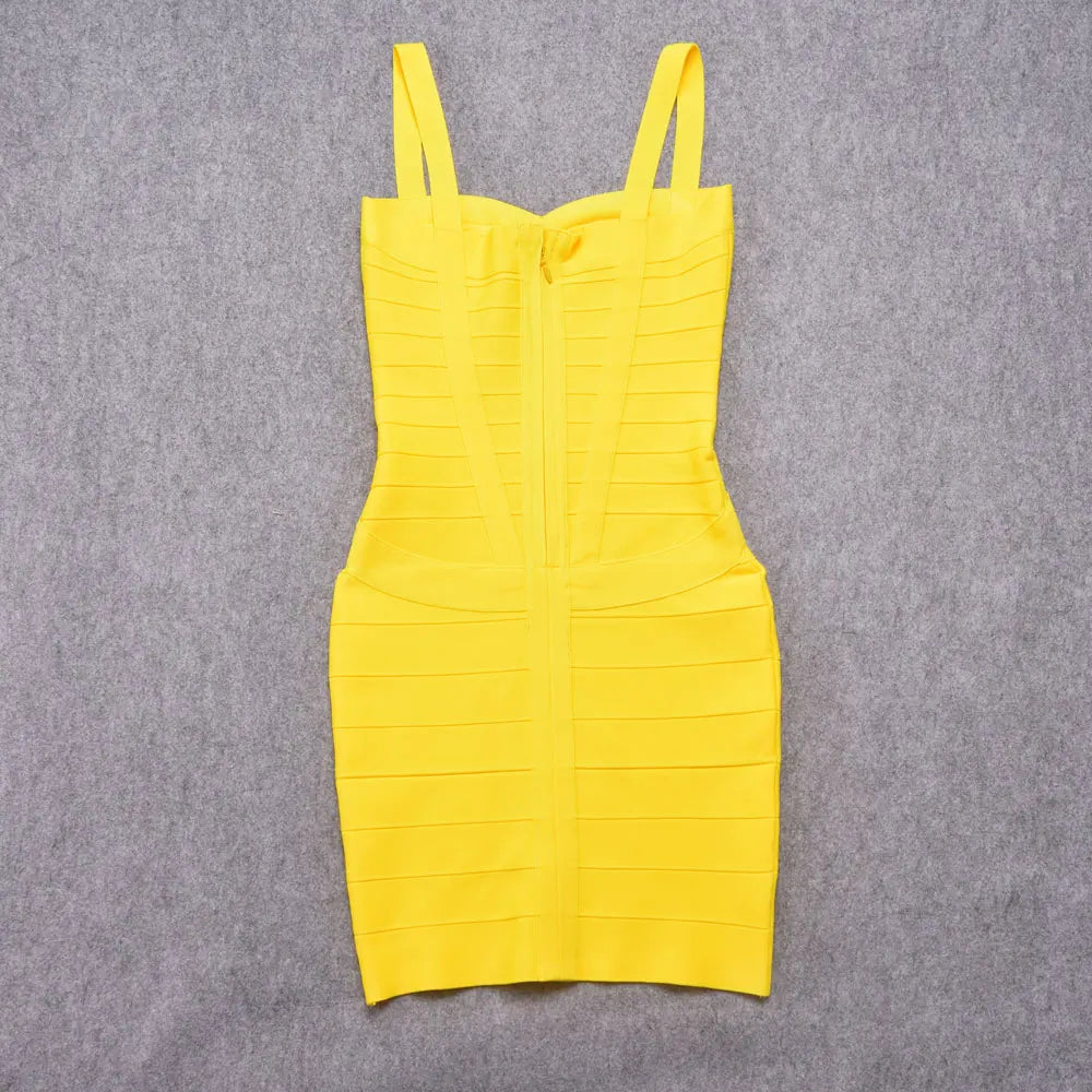 Mini Bodycon Bandage Dress – Curve-Hugging Fit with Luxe Stretch | Night Out Essential