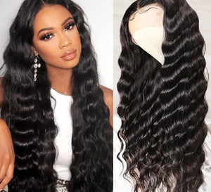 Loose Deep Wave  Wig HD Lace Frontal Brazilian Pre-Plucked Wig 150 Density