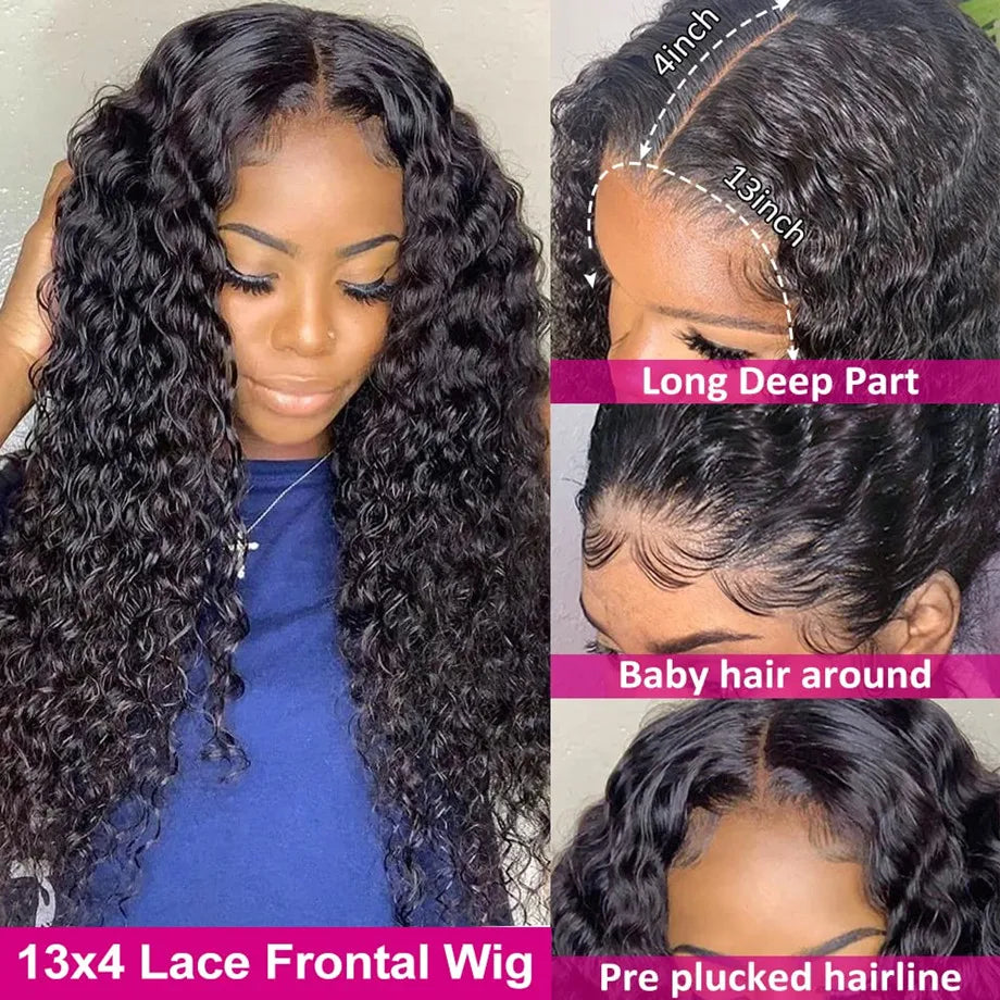 Deep Wave Frontal Wig