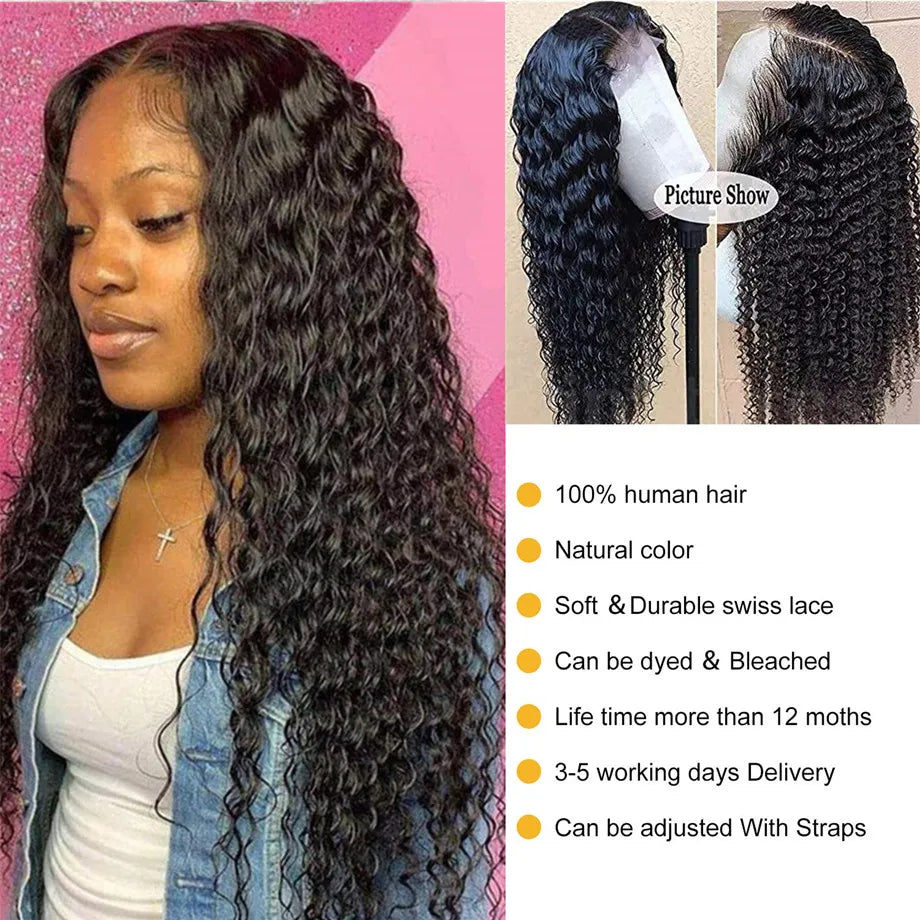 Deep Wave Frontal Wig