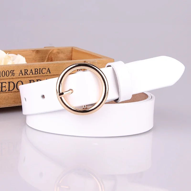 Genuine Leather Pin Buckle Belt - The PM Edit