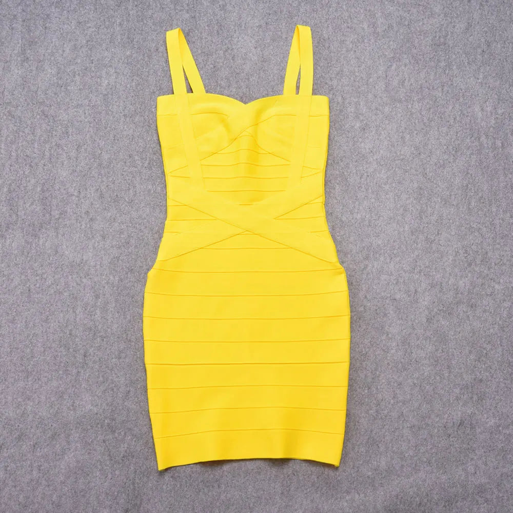 Mini Bodycon Bandage Dress – Curve-Hugging Fit with Luxe Stretch | Night Out Essential