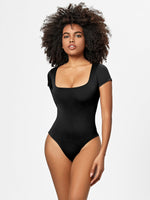 Load image into Gallery viewer, Square Neck Short Sleeve Bodysuit
