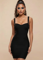 Load image into Gallery viewer, The Go-To Little Black Dress — Mini Bodycon
