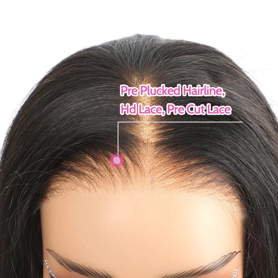 Straight Glueless Lace Front Wig