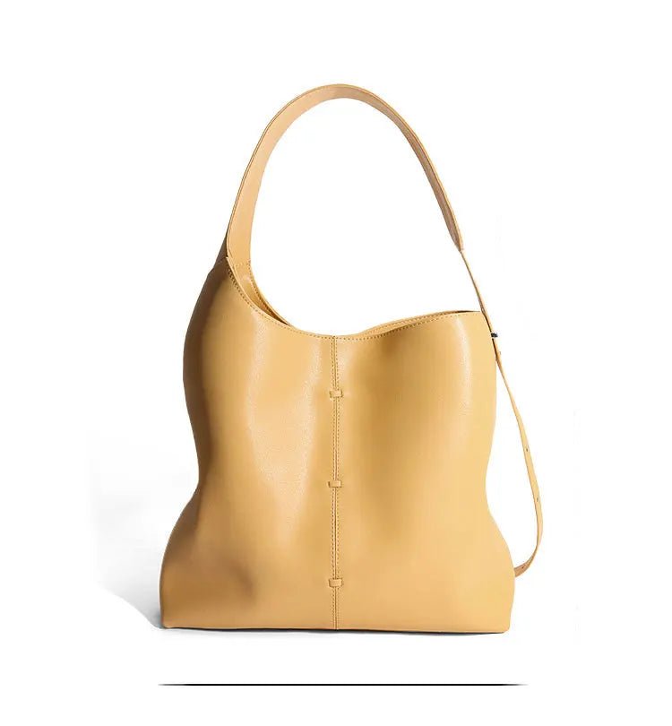 Soft Leather Barrel Shoulder Bag | Underarm & Crossbody - The PM Edit