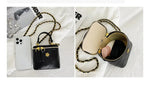 Load image into Gallery viewer, Small Shoulder Bucket Mini Bag Crossbody with Metal Chain – Trendy and Versatile Handbag
