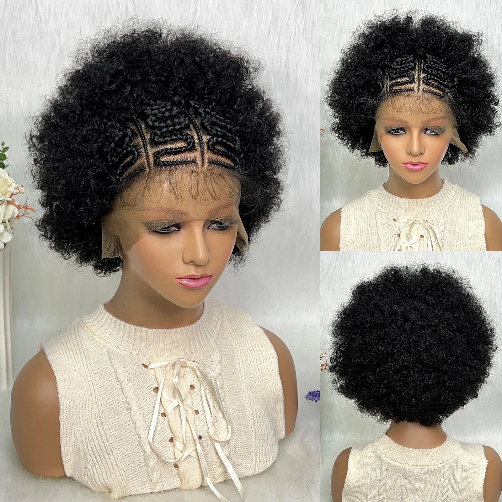 Braided 13x6 Lace Front Wig With Baby Hair