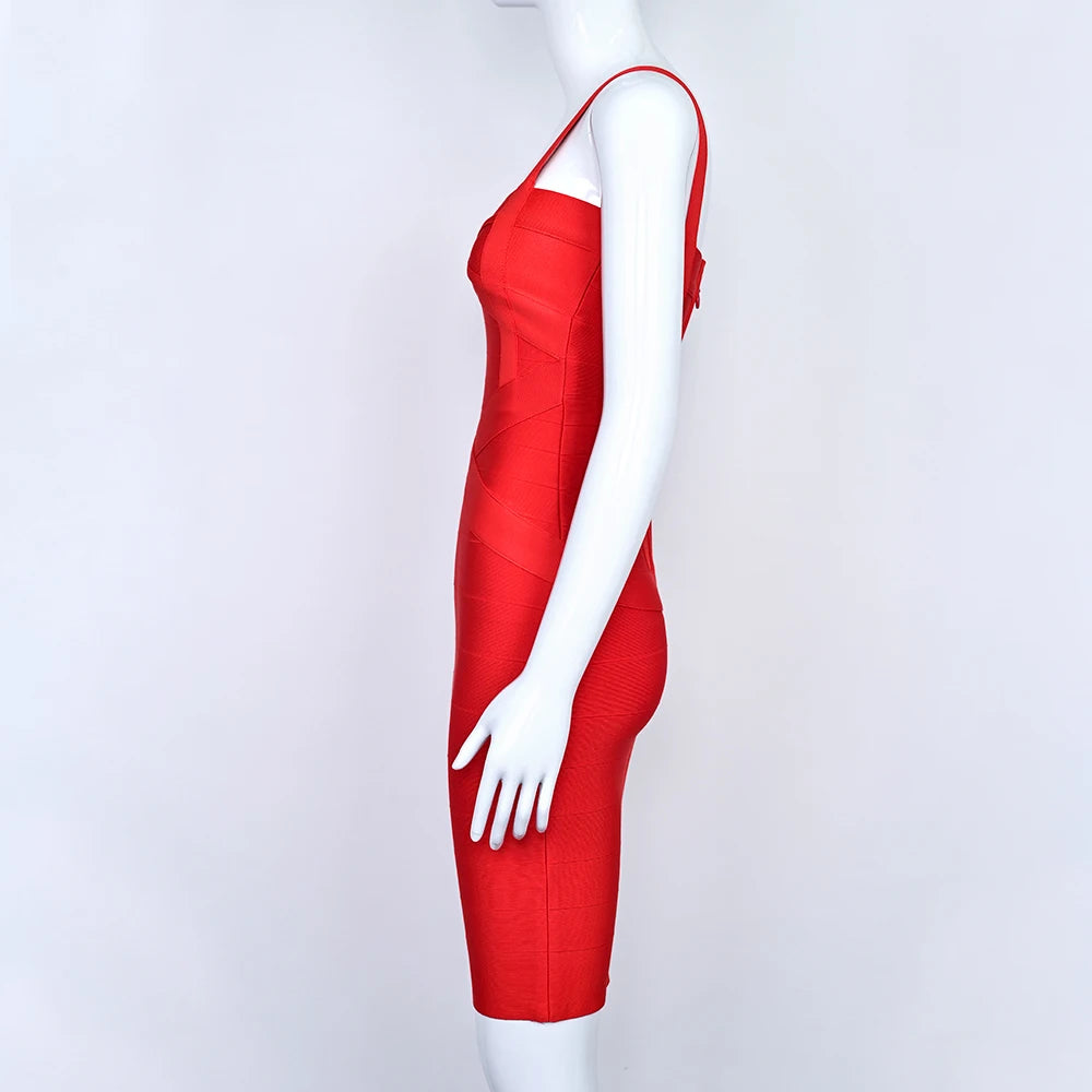 Mini Bodycon Bandage Dress – Curve-Hugging Fit with Luxe Stretch | Night Out Essential