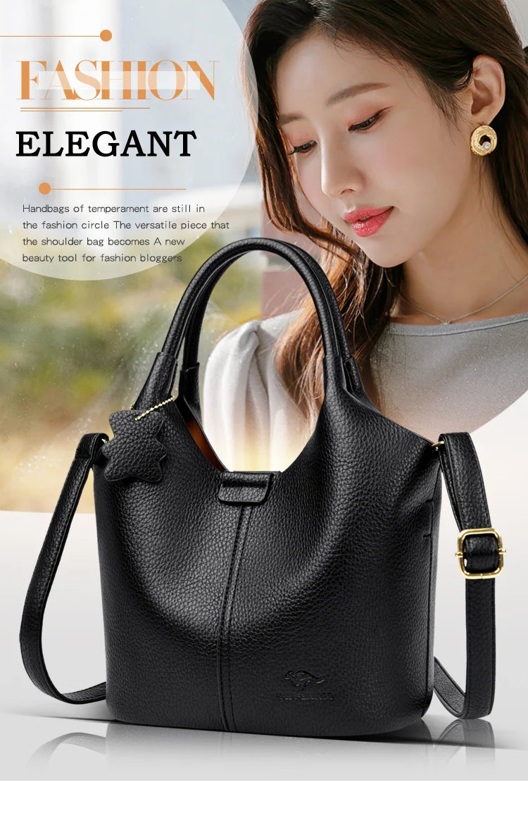 Soft Leather Luxury Handbag – Everyday Elegance with Premium Texture