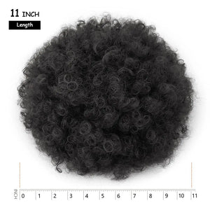 Synthetic Large Afro Puff Drawstring Ponytail