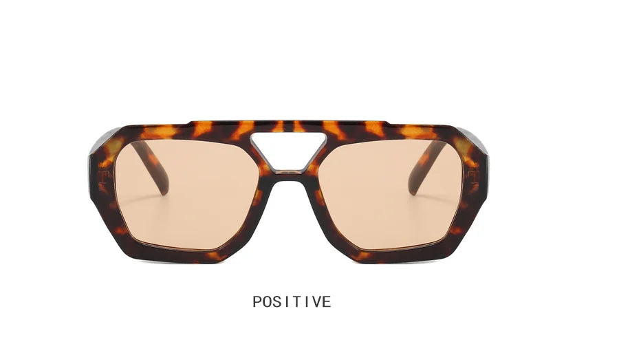 Double Beam Geometric Sunglasses – Futuristic Edge Meets Everyday Cool