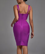 Load image into Gallery viewer, Bandage Bodycon Dress – Sleeveless V-Neck Knee-Length

