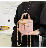Load image into Gallery viewer, Small Shoulder Bucket Mini Bag Crossbody with Metal Chain – Trendy and Versatile Handbag
