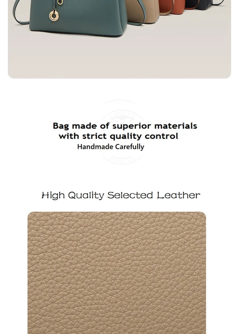 Handmade Genuine Cow Leather Saddle Crossbody Bag | Premium Everyday Bag