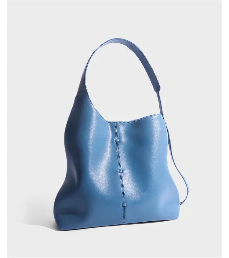 Soft Leather Barrel Shoulder Bag | Underarm & Crossbody - The PM Edit