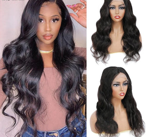 Brazilian Body Wave 4x4 Lace Closure Wig. 13x4 Lace Frontal Human Hair. Pre-Bleached Knots.