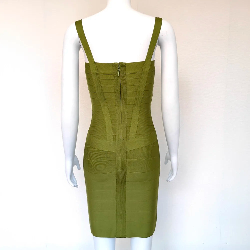 Mini Bodycon Bandage Dress – Curve-Hugging Fit with Luxe Stretch | Night Out Essential