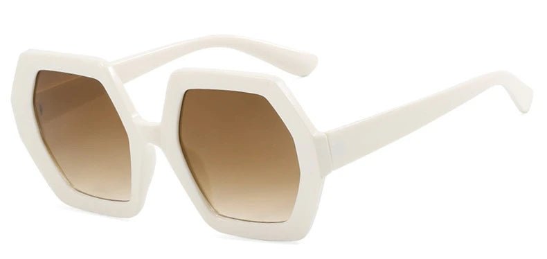 Oversized Hexagon Frame Sunglasses - The PM Edit