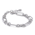 Chunky Mixed Link Chain Necklace & Bracelet Set | 18K PVD Gold & Silver Stainless Steel
