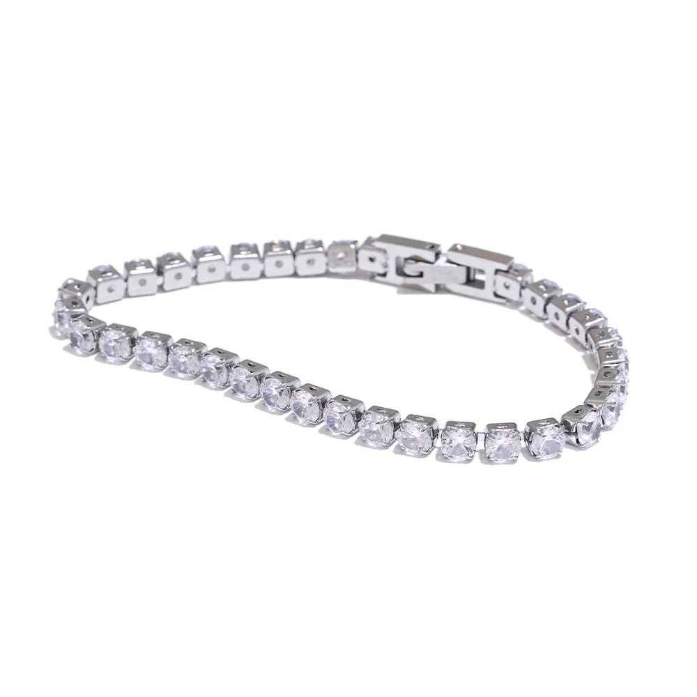 Crystal Tennis Bracelet | PVD Plated | Tarnish - Free & Waterproof - The PM Edit